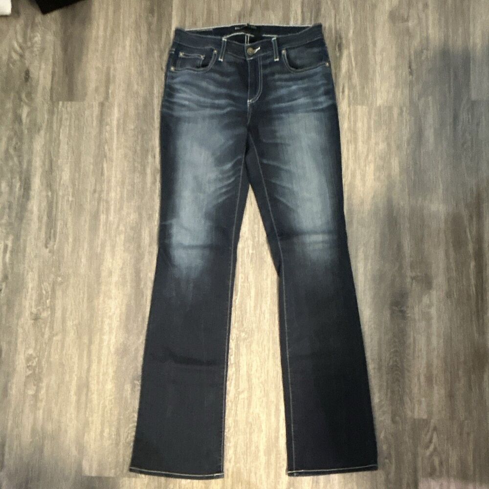 Big Star Women’s Bootcut Jeans Dark Wash Blue Denim Slim Fit 5-Pocket Logo